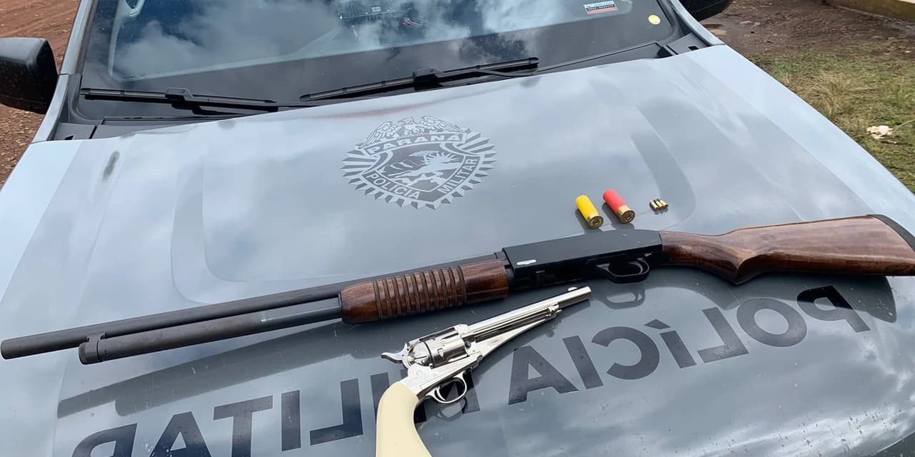 Senhor é preso e armas são apreendidas em Pinhão