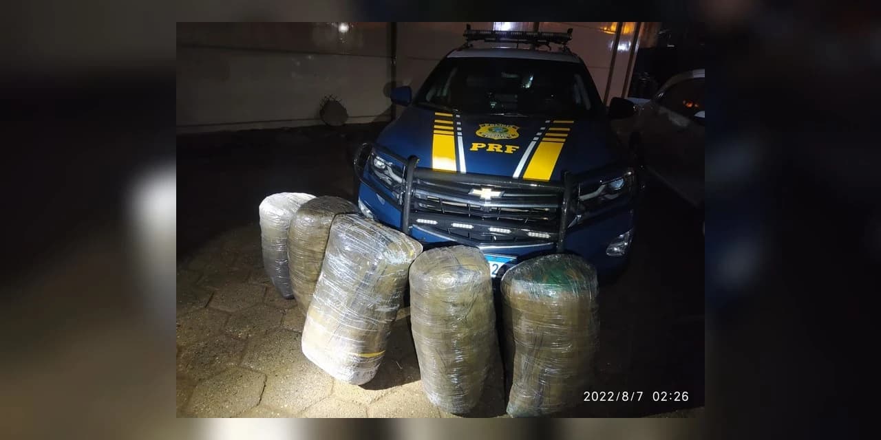 PRF apreende 94 quilos de skunk em Guarapuava