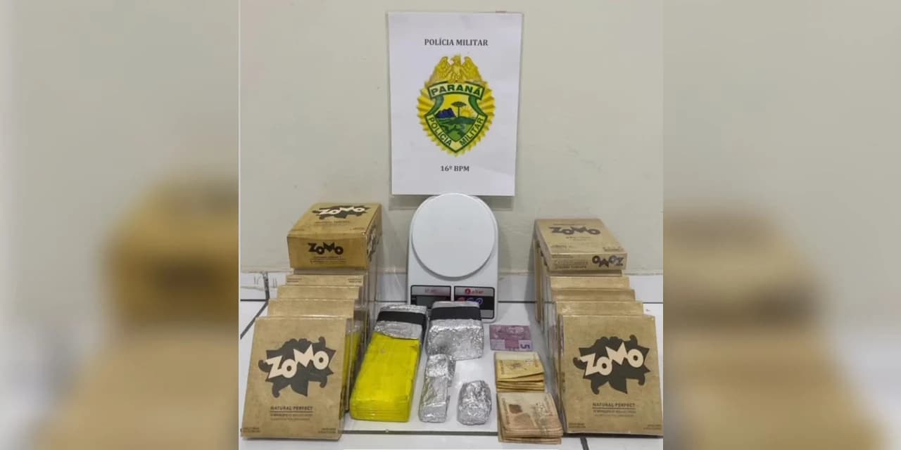 Em Prudentópolis homem é preso com droga, dinheiro e papel de seda