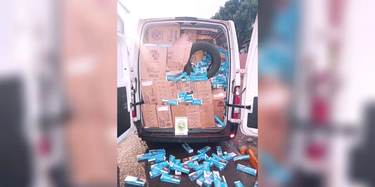 Em Candói polícia apreende grande quantidade de cigarros de origem “paraguaia”