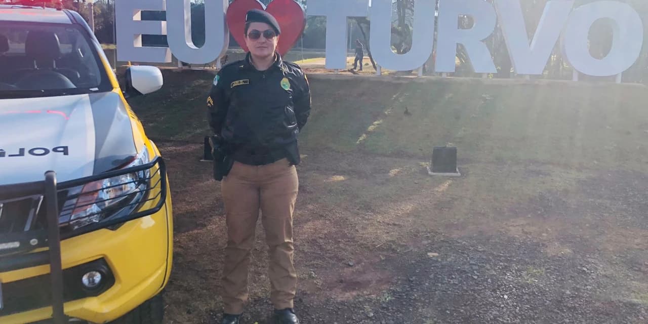 Pela primeira vez, policial feminina assume comando do destacamento da PM de Turvo