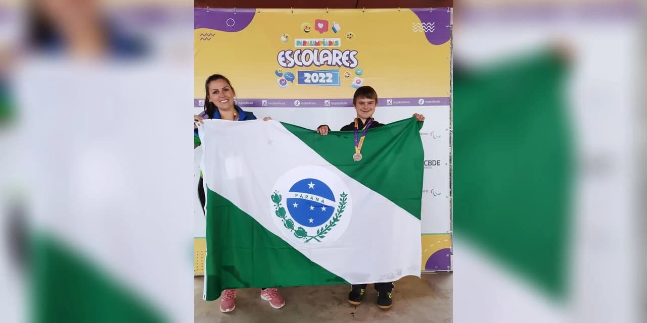 Atleta da APAE de Prudentópolis participa de Paralimpíadas Escolares regionais, em São Paulo