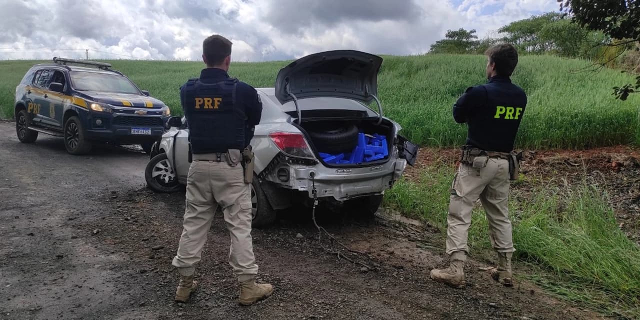 PRF apreende quase meia tonelada de maconha em Prudentópolis