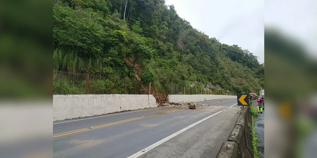 BR 277 na Serra da Esperança segue com desvio, em Prudentópolis