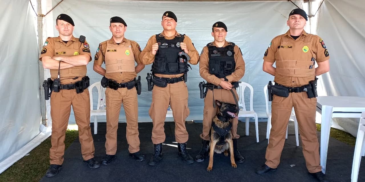 Policial da 4ª Cia de Prudentópolis especialista em preparo de cães, auxilia com implementação de cães no serviço policial