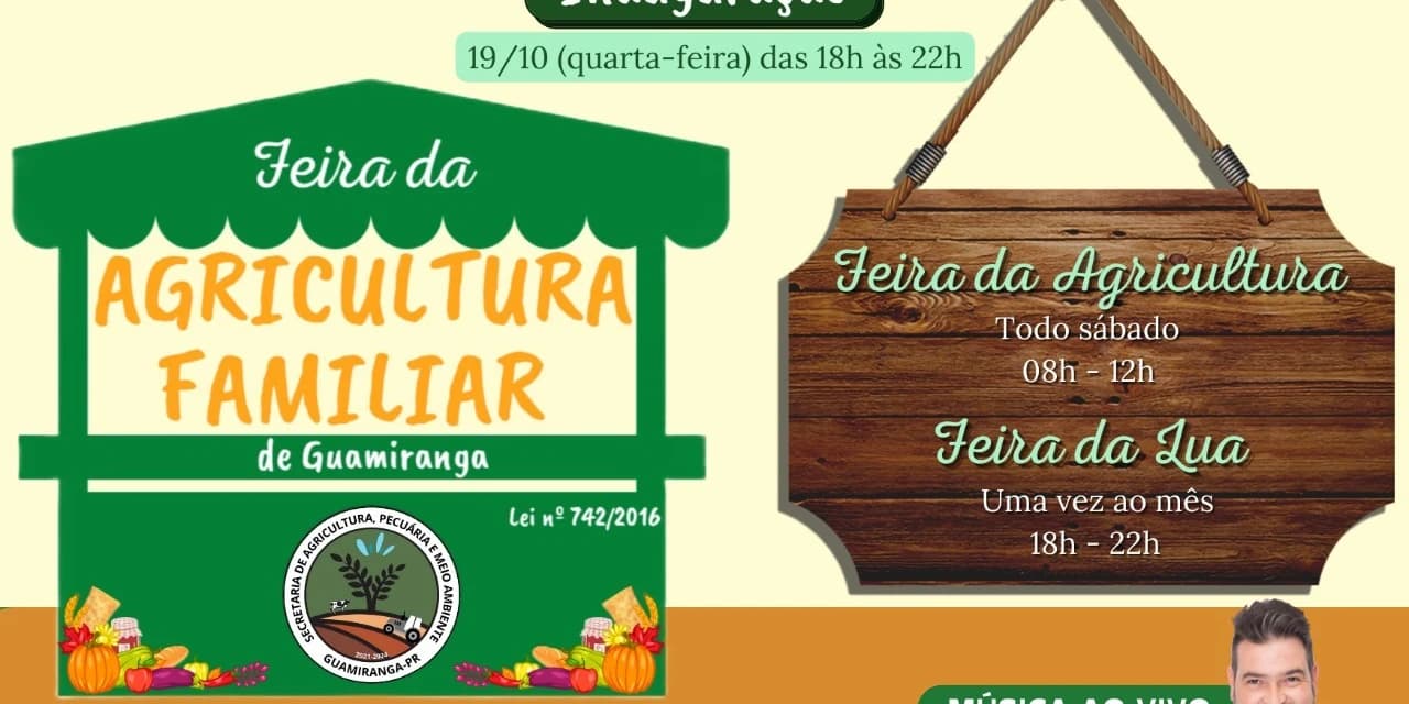 Feira da Agricultura Familiar retorna nesta quarta (19), em Guamiranga