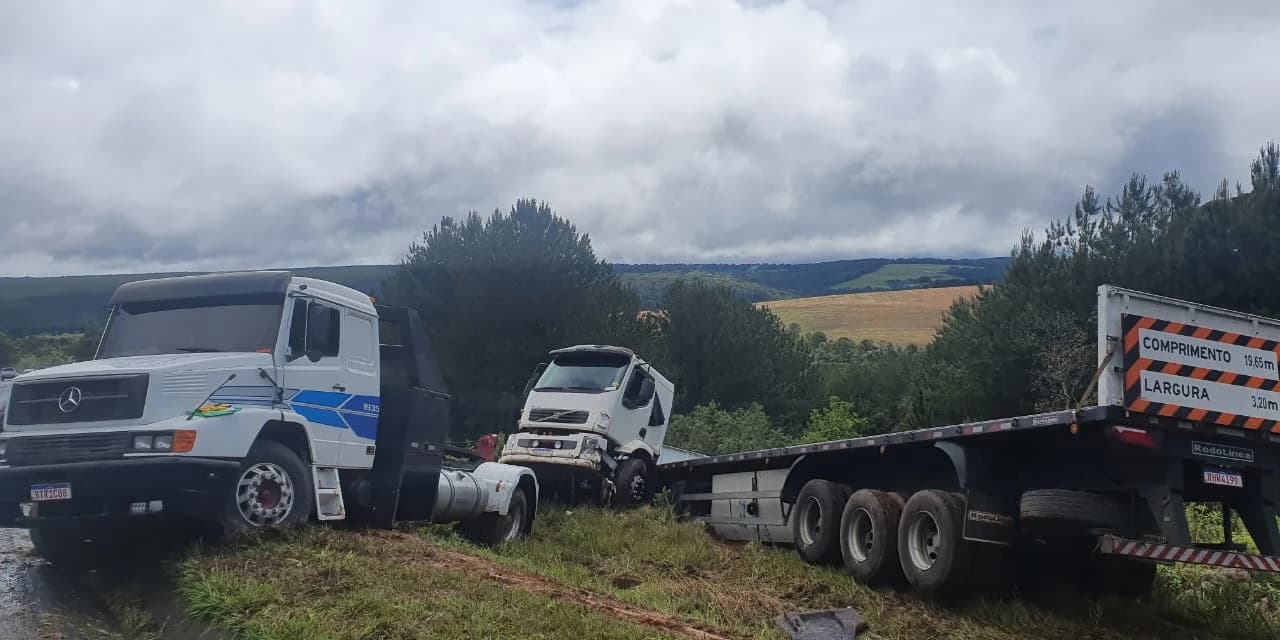 Acidente deixa motorista morto na BR 277, em Teixeira Soares