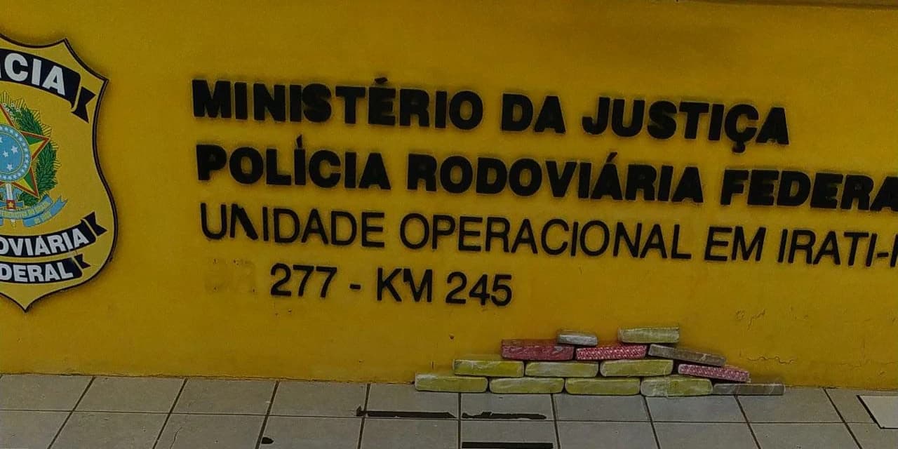 PRF apreende maconha na BR 277, em Irati