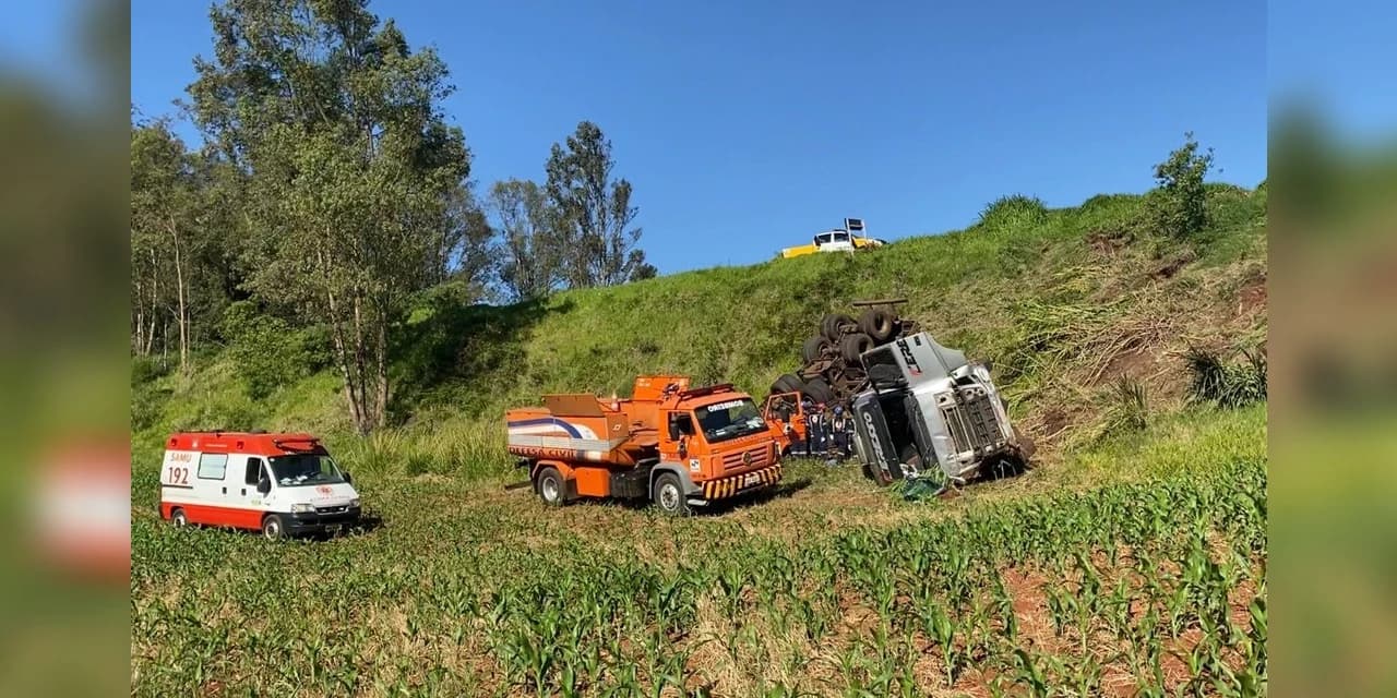 Grave acidente deixa três mortos na PR 466, em Manoel Ribas