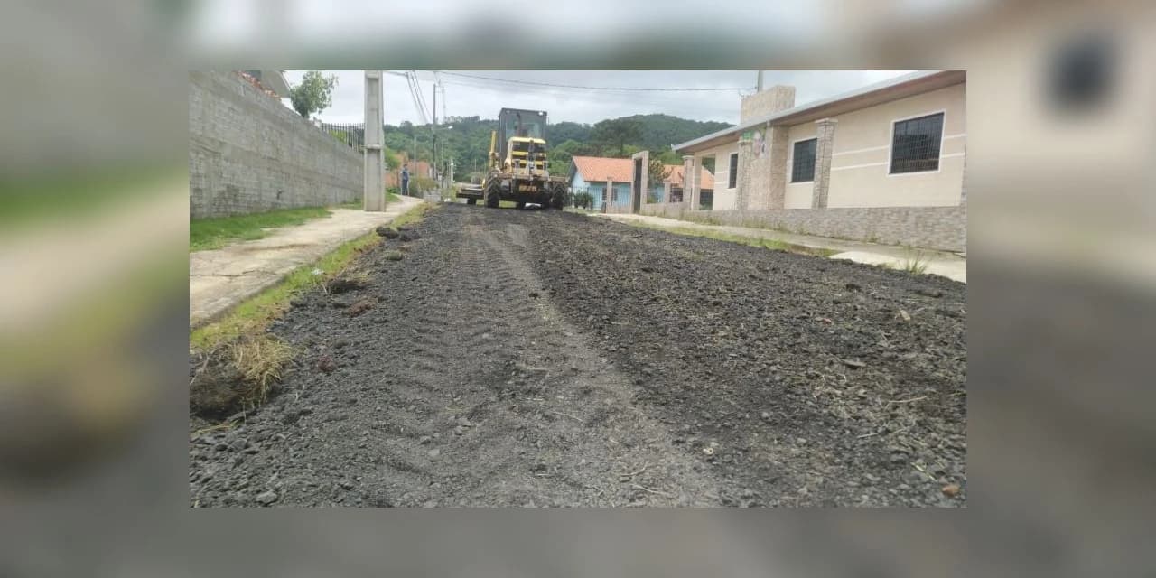 Prefeitura de Guamiranga recupera ruas com a aplicação de material fresado