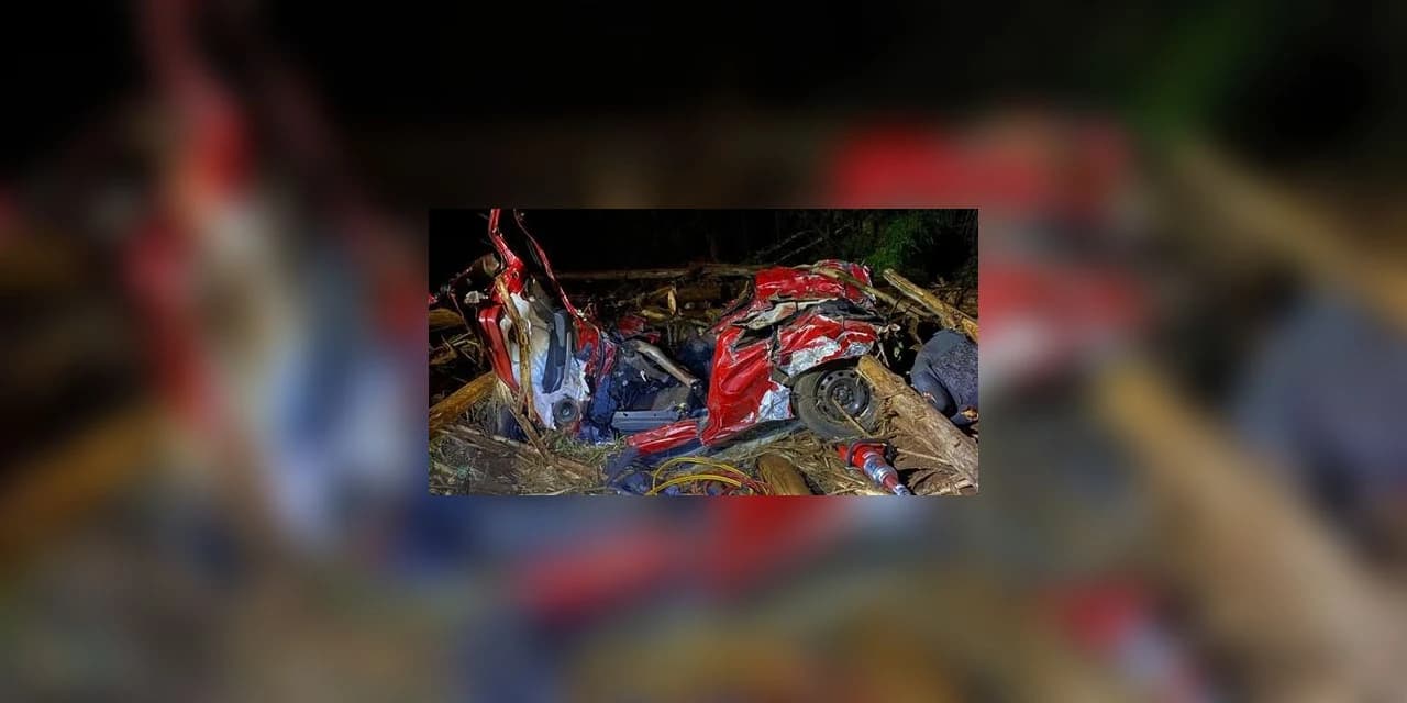 Cinco pessoas morreram em um grave acidente PR-456 em Santa Maria do Oeste.