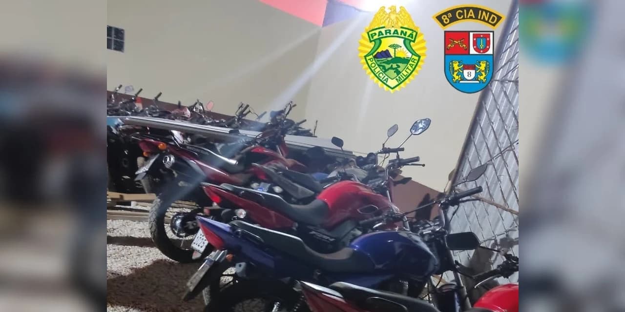 Polícia apreende cinco motos, em Ipiranga