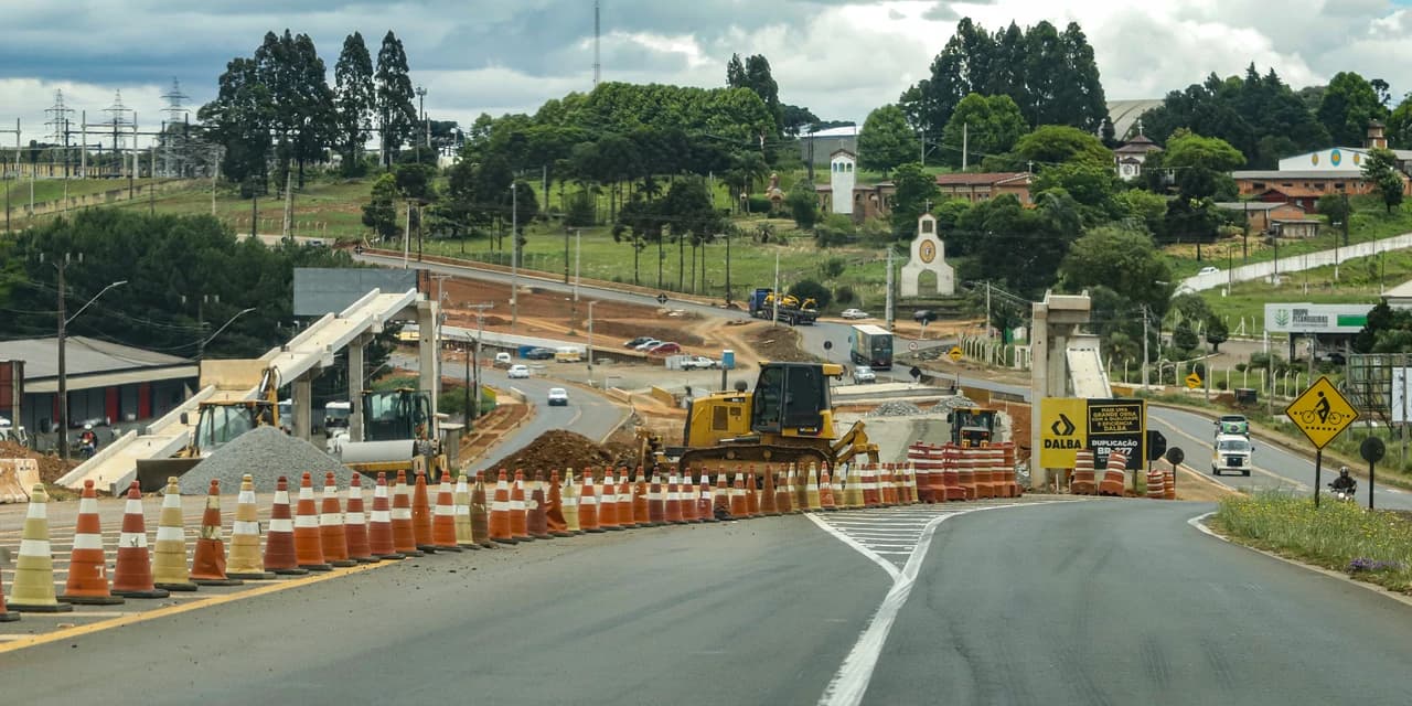 Obras de duplicação na BR-277 em Guarapuava ultrapassam 70% de conclusão