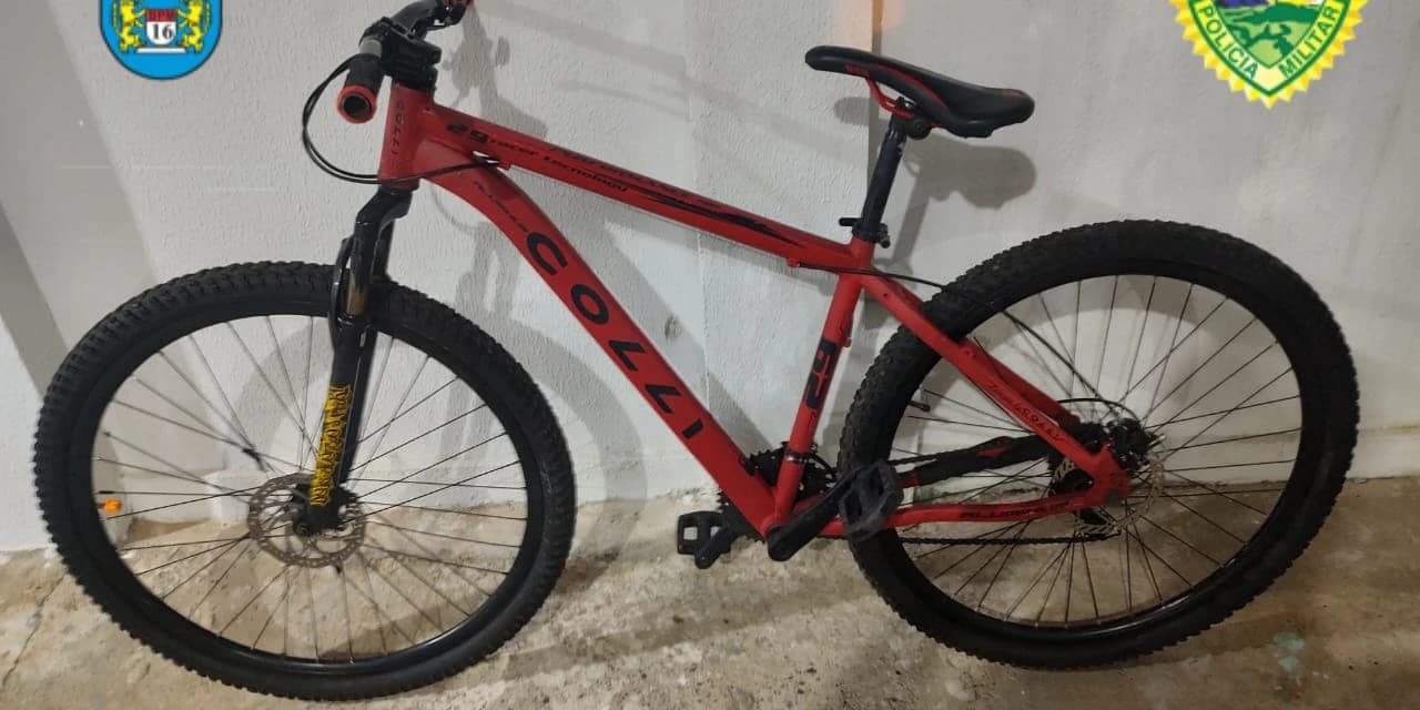 Em Prudentópolis polícia recupera bicicleta e prende autora
