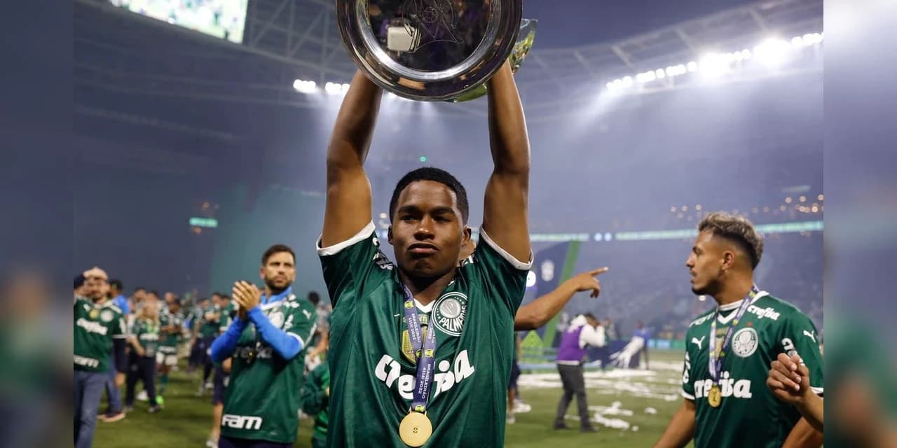 Real Madrid fecha contratação de Endrick, de 16 anos, do Palmeiras