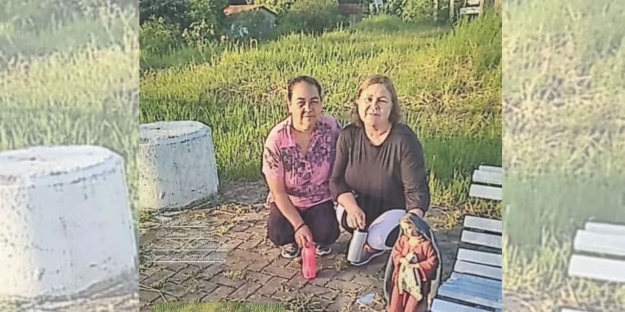 Imagem de Maria, furtada de presépio, é encontrada por moradoras de Guamiranga