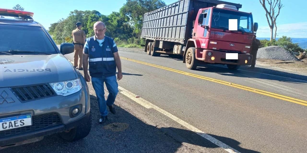 Operação da Receita Estadual apreende cargas com notas fiscais falsas na região de Guarapuava
