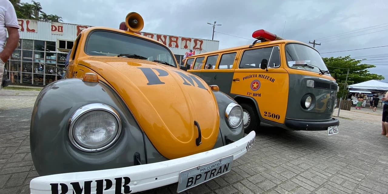 PMPR expõe viaturas históricas e atrai centenas de pessoas em Guaratuba