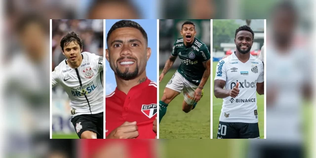 Quais são os reforços de Corinthians, São Paulo, Palmeiras e Santos para 2023