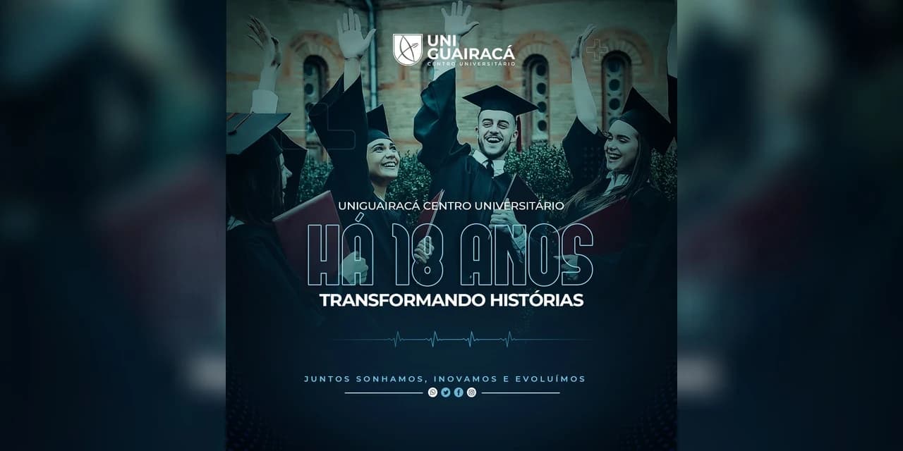Completando 18 anos, UniGuairacá consolida seu papel no desenvolvimento econômico e social de Guarapuava