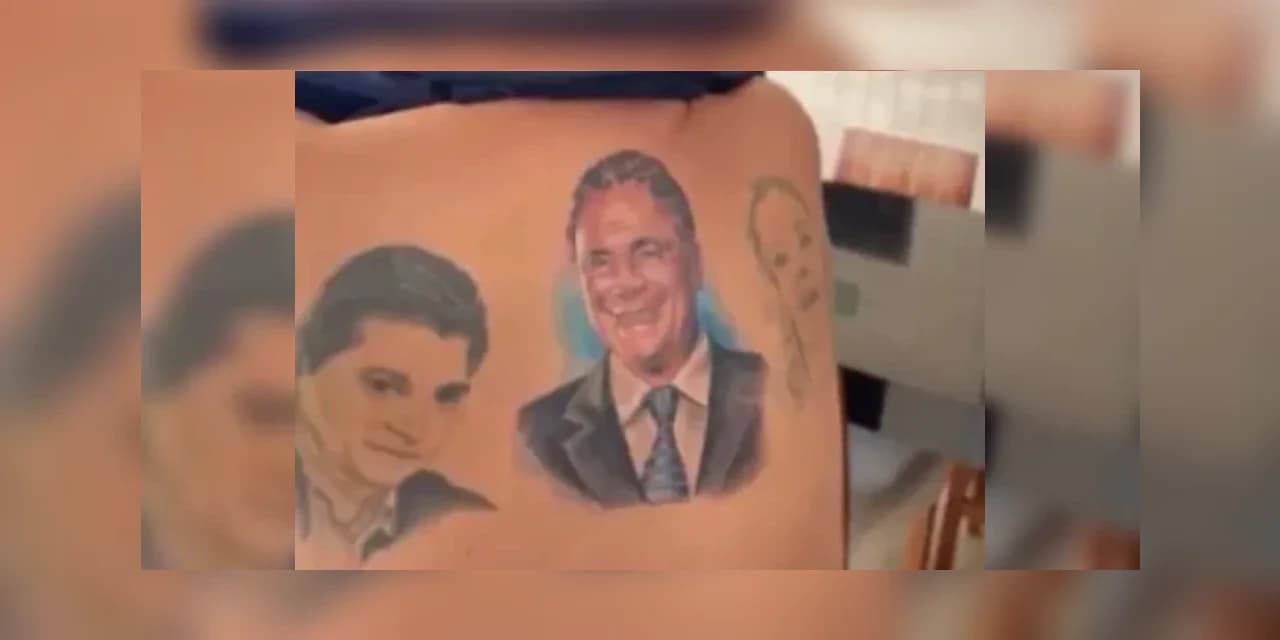 Senador Kajuru faz tatuagem com rosto de Alvaro Dias: “Única colorida”