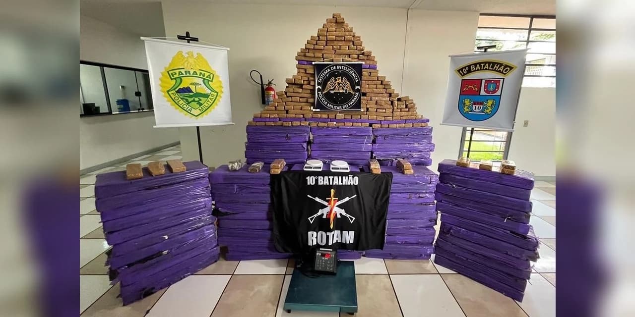 Policiais do Paraná apreendem 3 toneladas de maconha em janeiro, mais do que em 2022 inteiro