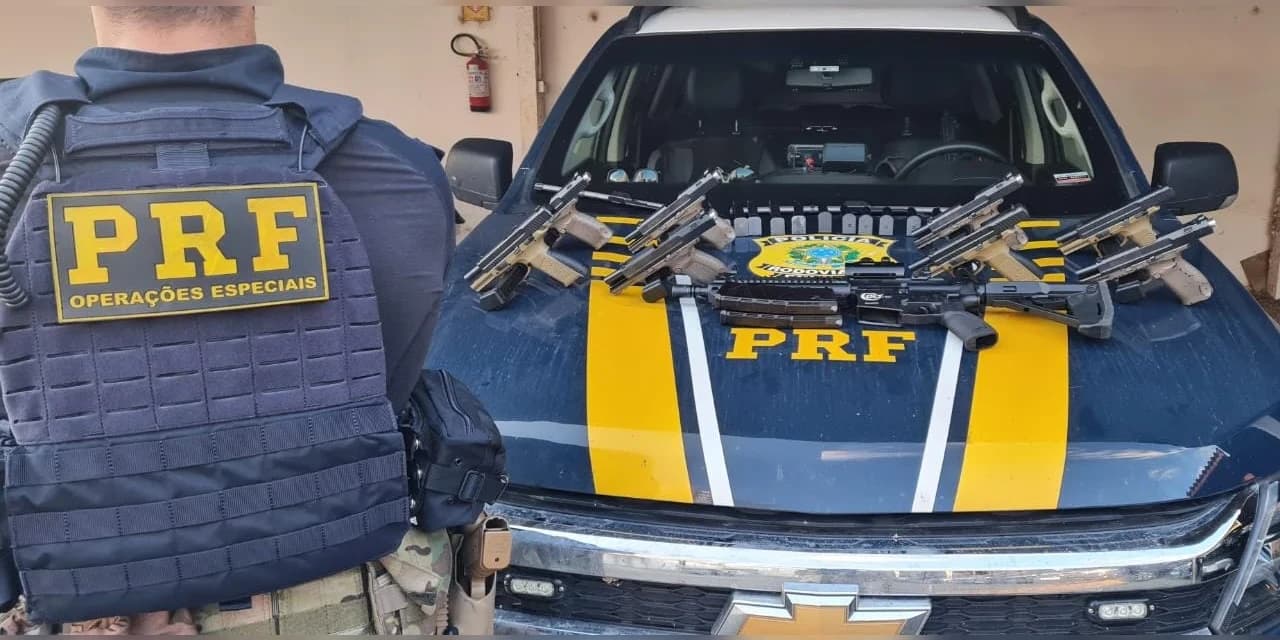 PRF faz apreensão de armas de fogo em Guarapuava