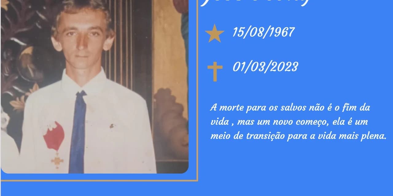 É com pesar que o PAF e a Funerária Anjo Gabriel comunicam o falecimento de José Dovhy (55 anos)