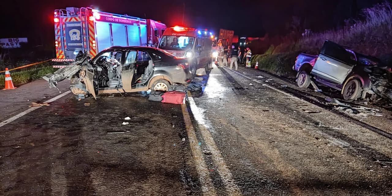 Duas pessoas morrem em grave acidente na BR-277, em Prudentópolis