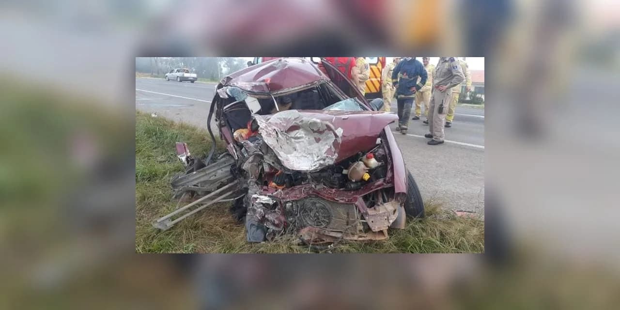 Família de Guarapuava tem ferimentos graves em acidente na manhã desta quarta (29) em Imbituva