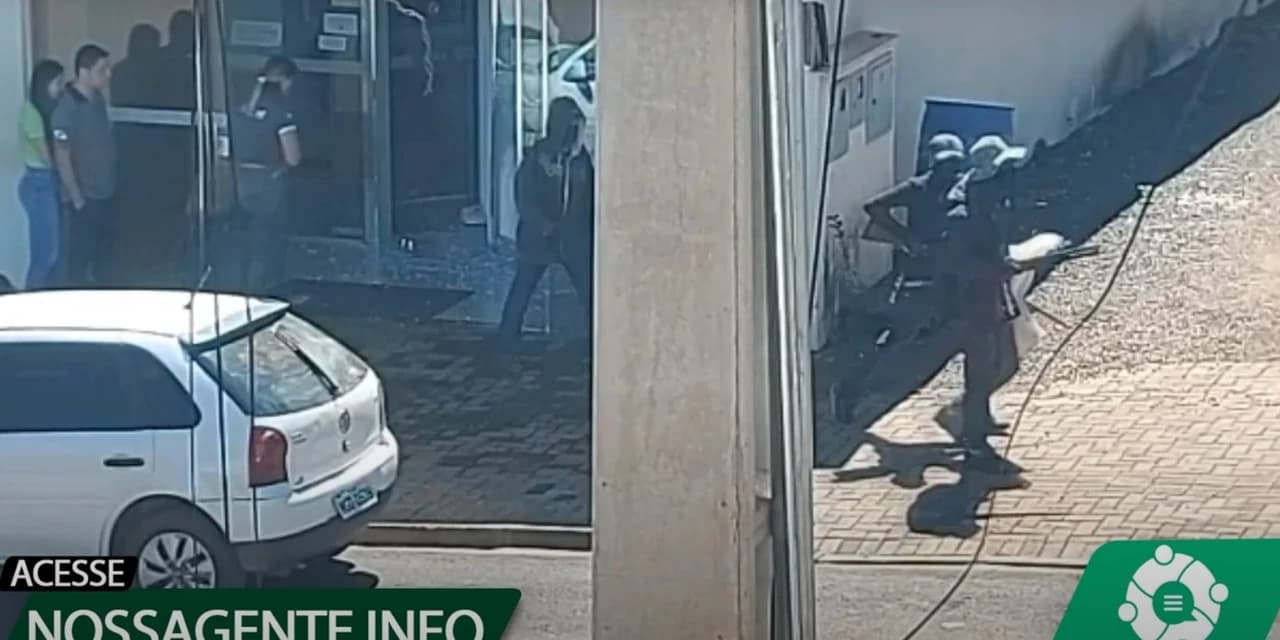 Criminosos roubam banco em Laranjal, diz PM; assista o vídeo!