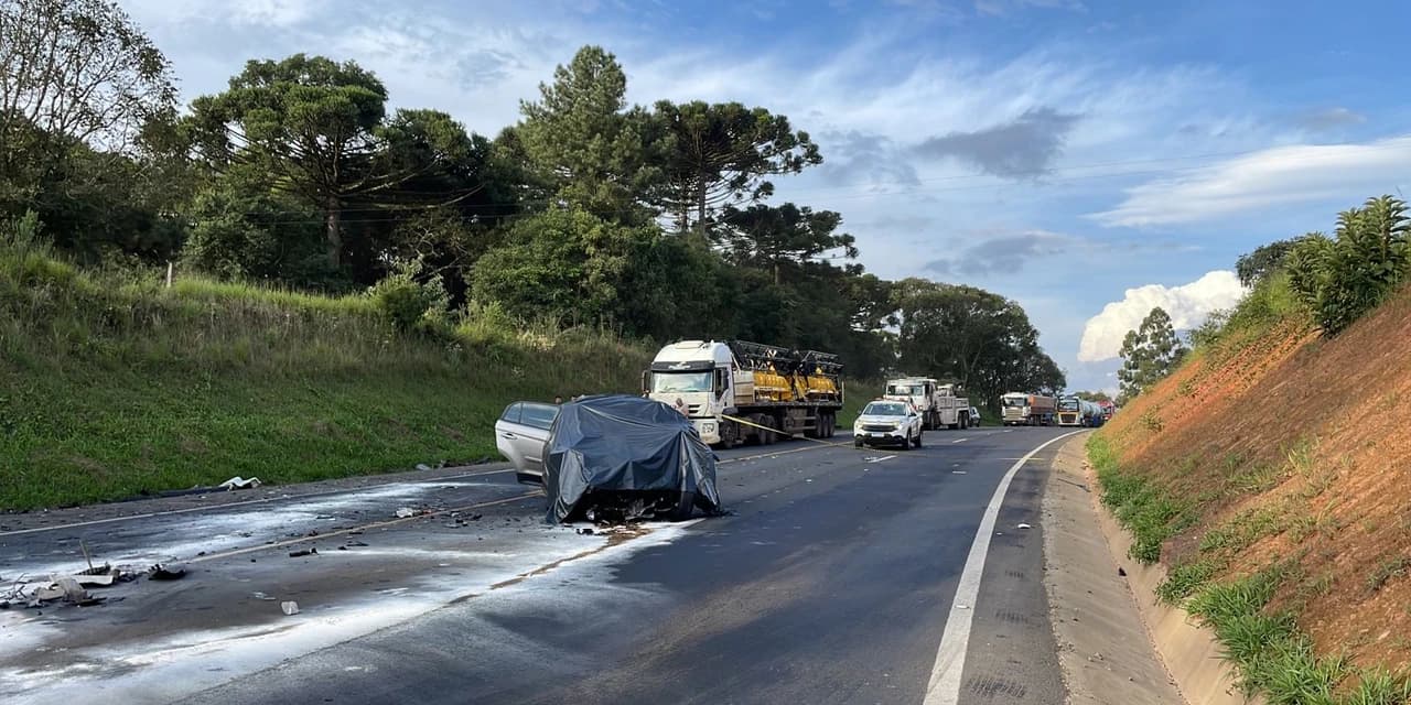 Acidente deixa vítima fatal na BR 277, em Palmeira