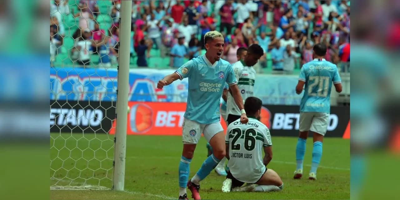 Coritiba perde para o Bahia e segue na penúltima colocação