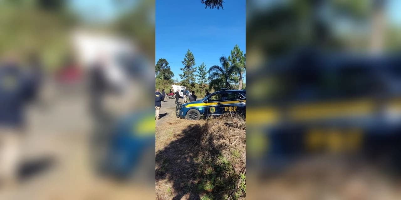 PRF atende acidente com óbito na BR 153, em Mallet