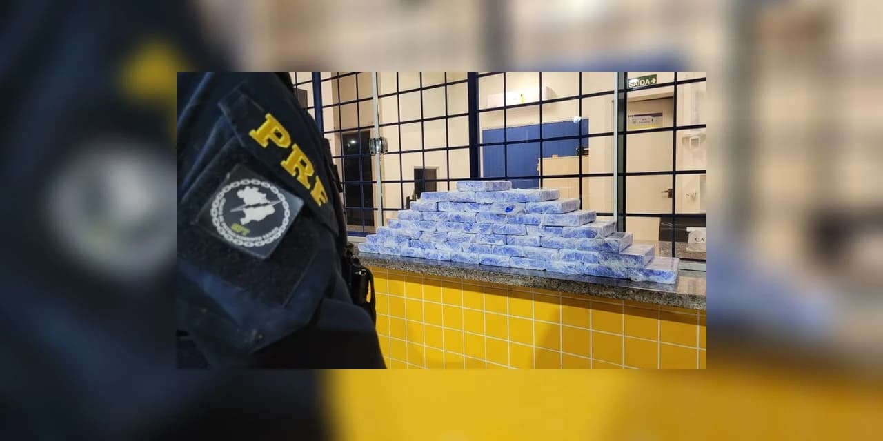 PRF prende casal com mais de 50 quilos de cocaína no Paraná