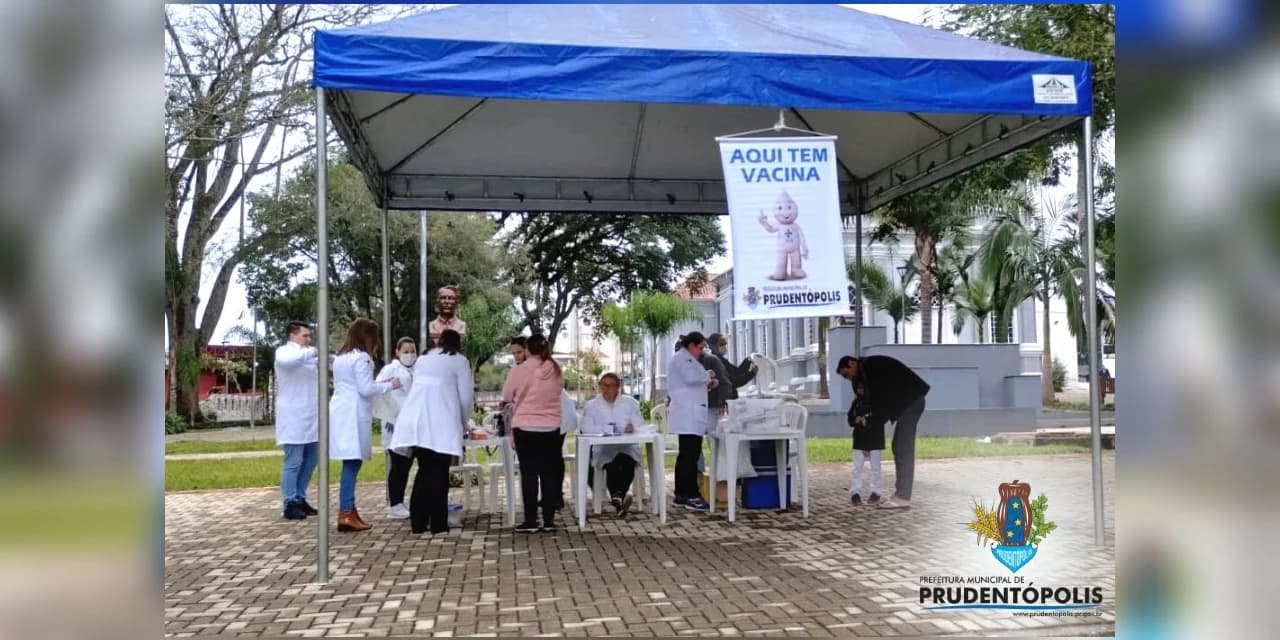 Vacinação contra Covid-19 e gripe segue nesta terça (30) e quarta (31), na Praça Firmo Mendes de Queiroz