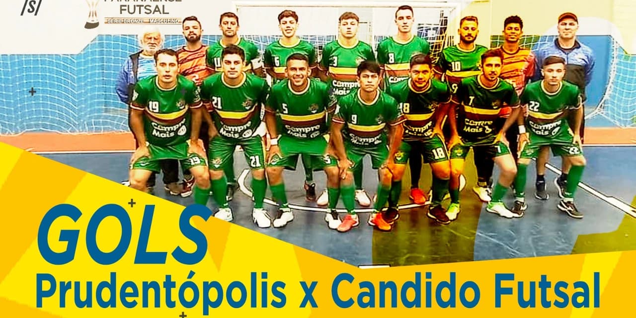 Gols do Prudentópolis e Candido Futsal, série BRONZE 2023