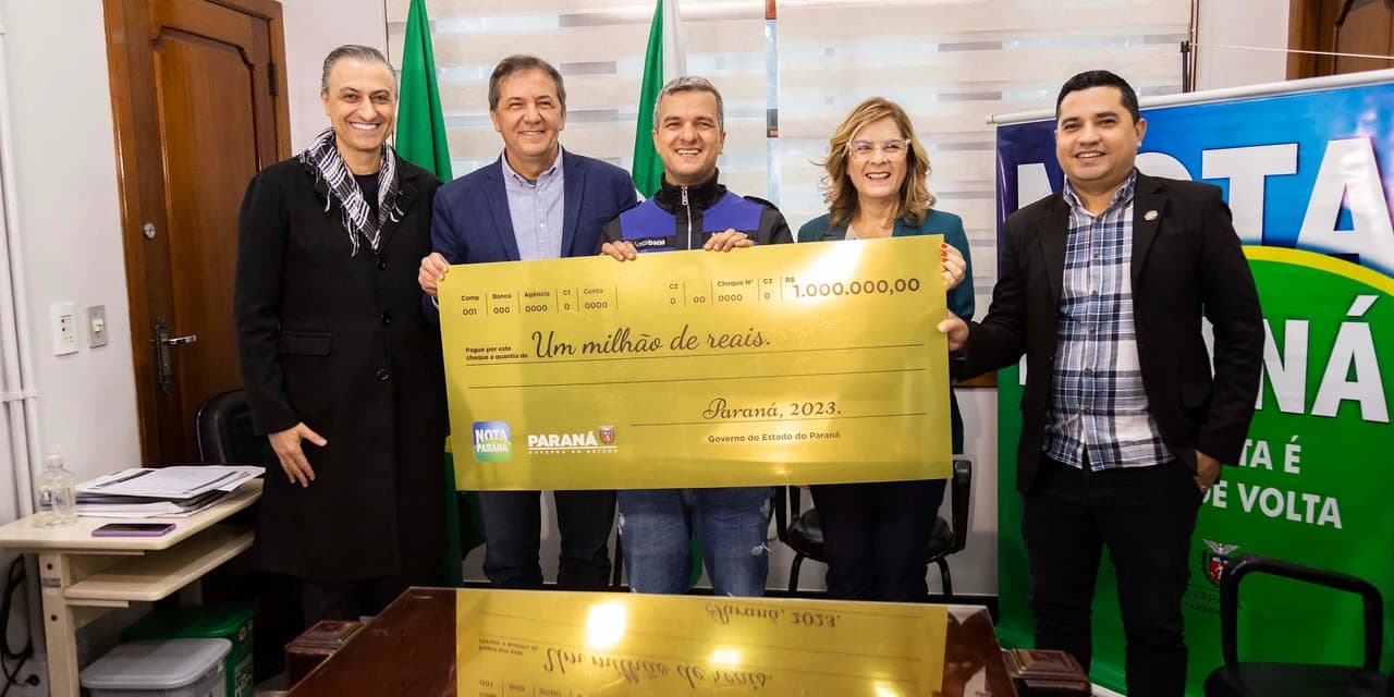 Mecânico de Foz do Iguaçu recebe prêmio de R$ 1 milhão do Nota Paraná