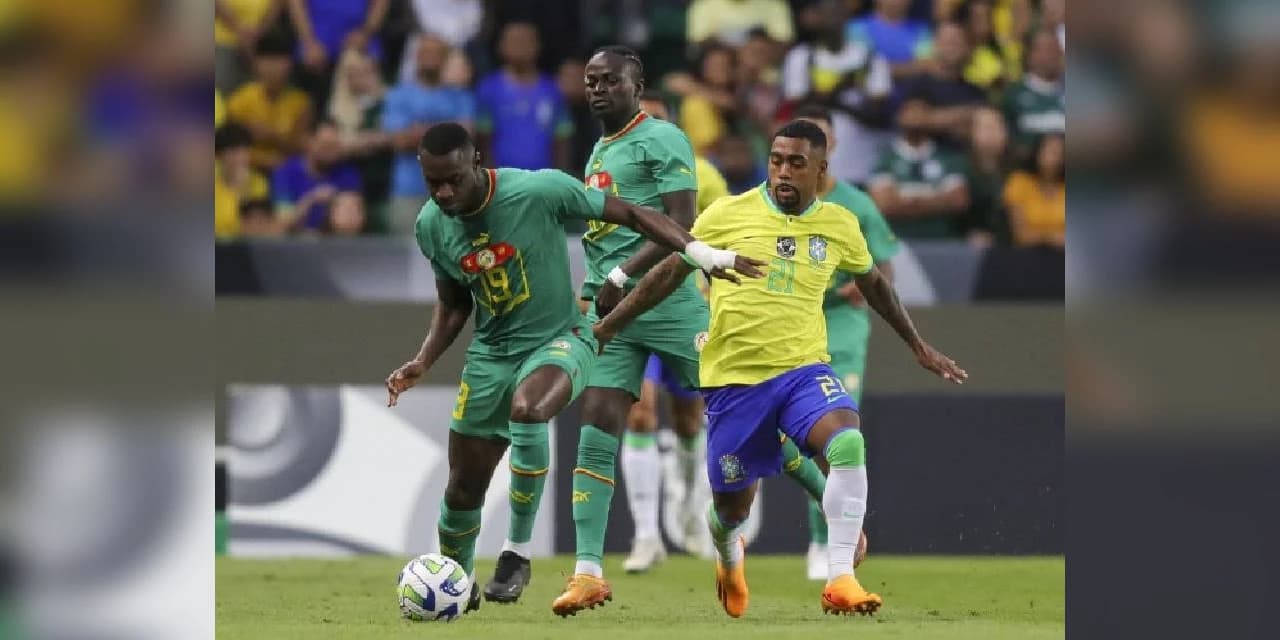 Brasil perde para Senegal em amistoso antes das Eliminatórias