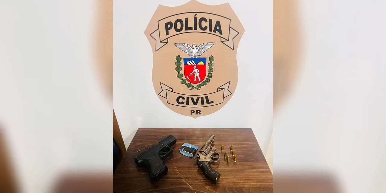 Polícia civil de Imbituva prende em flagrante homem por posse irregular de arma de fogo