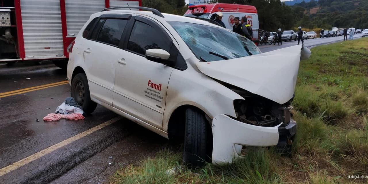 URGENTE: Cinco pessoas ficam feridas em grave acidente na Serra do Cadeado na PR-170