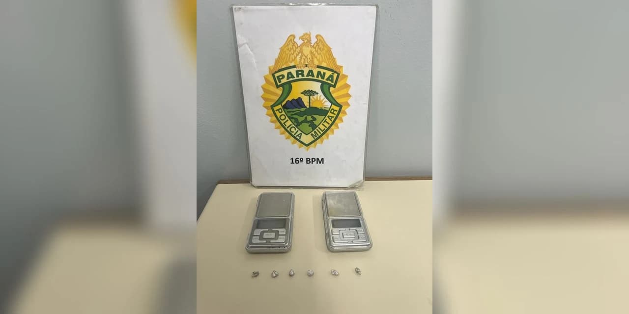 Prisão de foragido e apreensão de drogas em Guarapuava-PR