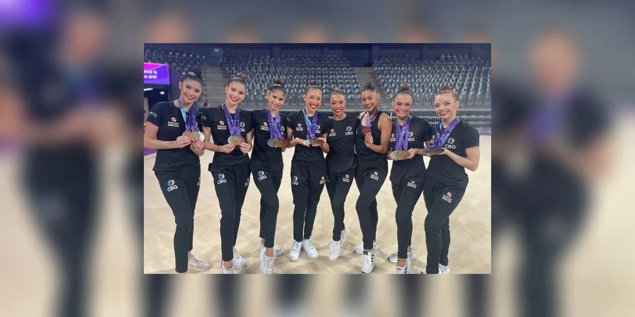 Paranaenses ajudam Brasil a conquistar o ouro na Copa do Mundo de Ginástica Rítmica