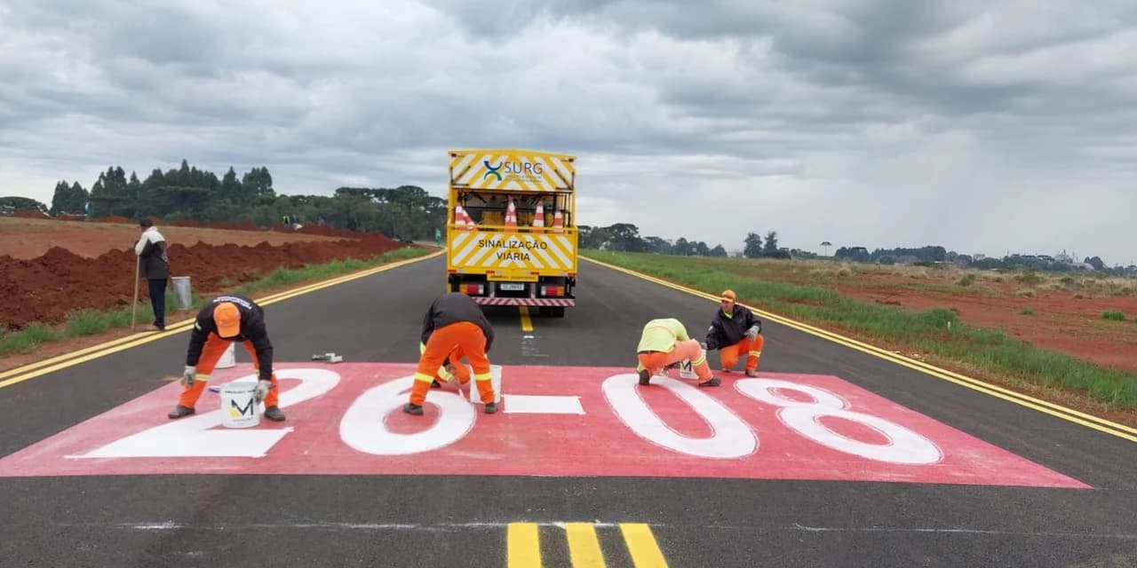 Obras em Guarapuava na região do aeroporto impulsionam desenvolvimento da aviação.