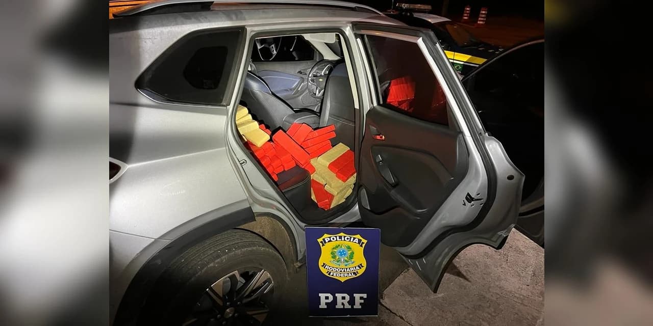 PRF apreende quase 280 Kg de maconha na Br 277 em Guarapuava