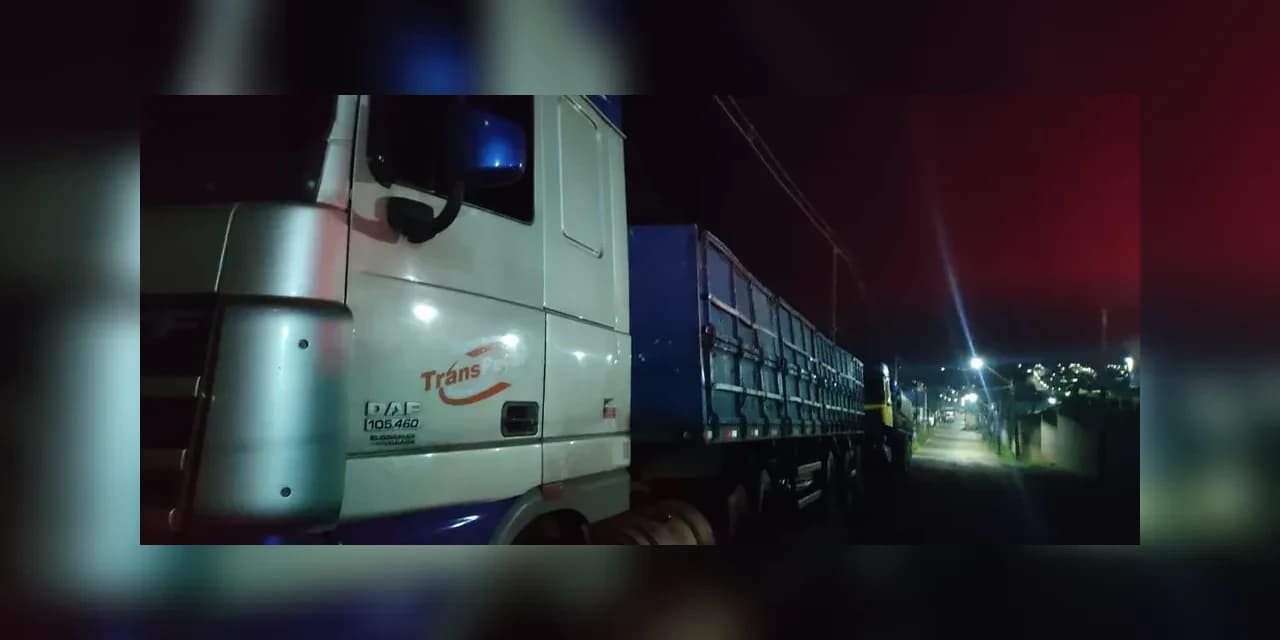 Dois caminhoneiros são sequestrados após terem caminhões roubados em Guarapuava