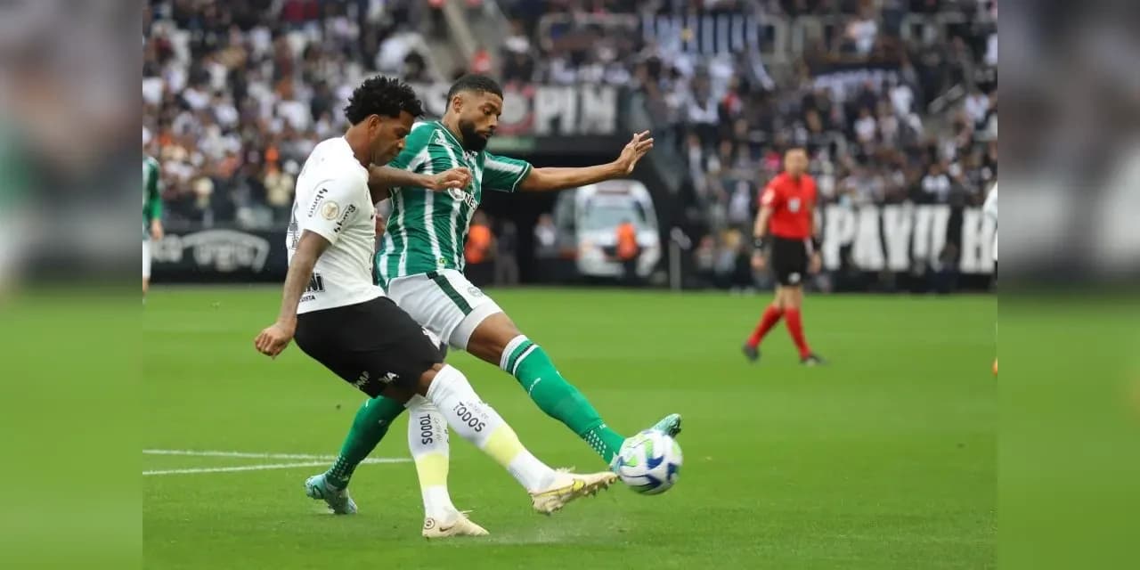 Coritiba leva virada do Corinthians e amarga terceira derrota consecutiva
