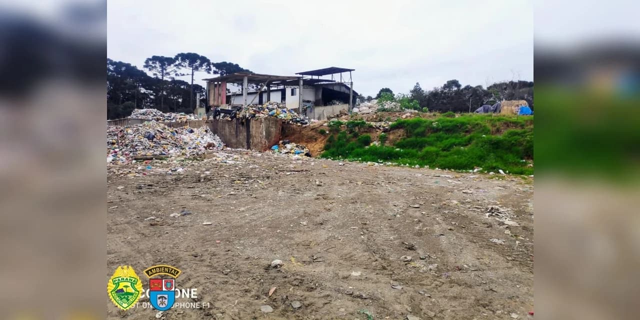 Em Imbituva policiais ambientais encontram usina de reciclagem funcionando de forma ilegal