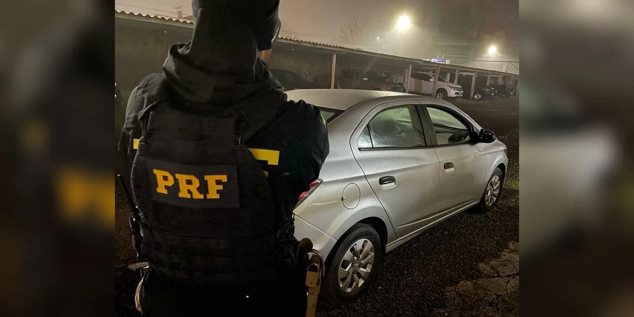 PRF em Guarapuava recupera veículo roubado em Curitiba na noite anterior