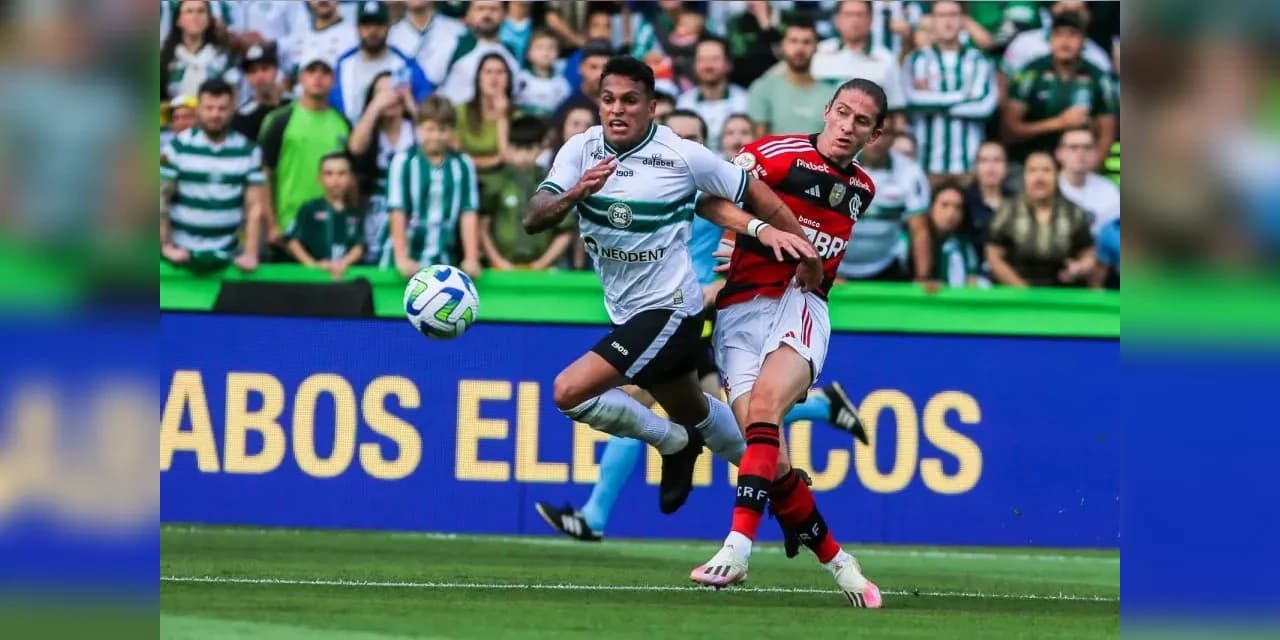 Coritiba leva gol nos acréscimos e amarga derrota para o Flamengo no Couto